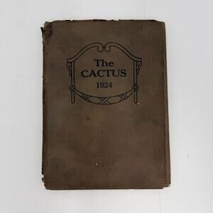 Vintage Marion High School, Marion Indiana "The Cactus" 1924 Yearbook